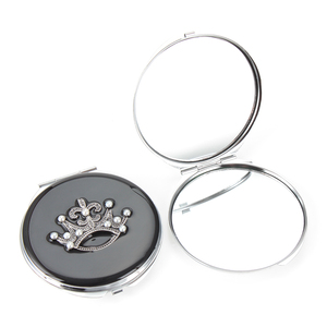 Espejo redondo de diseño de corona, espejo portátil para belleza, joyería, espejo compacto - Product Image 2