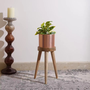 Pot de fleur plaqué laiton pour la décoration de restaurant d'hôtel à la maison Produit de haute qualité dans les jardinières et les pots de fleurs Catégorie par HHO - Product Image 1