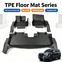 Tapis de sol de voiture en TPE antidérapants et profilés, protection complète des seuils de porte, résistants à la neige et à la boue, pour SUV familial 7 places