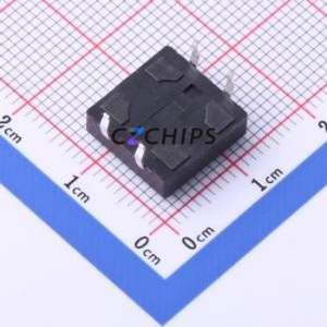 YTSF001A0432501A Tactile Switch Through hole,12x12mm Switch Single Pole Single Throw Round Button 2.5N Through Hole - Product Image 2