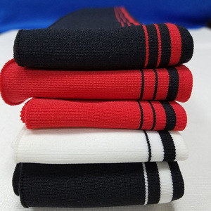 1 Pezzo di Tessuto a Costine Elasticizzato per Polsini, Misto Poliestere-Spandex, Motivo a Righe, Spessore 1,5mm, per Cucito Fai-da-Te - Product Image 1