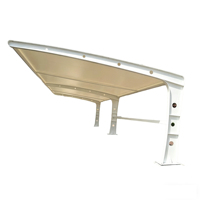 Abri de voiture moderne en membrane PVC enduite de PVDF, durable, imperméable, ignifuge, résistant au vent, en résine tendue, pour résidentiel, hôtelier et commercial