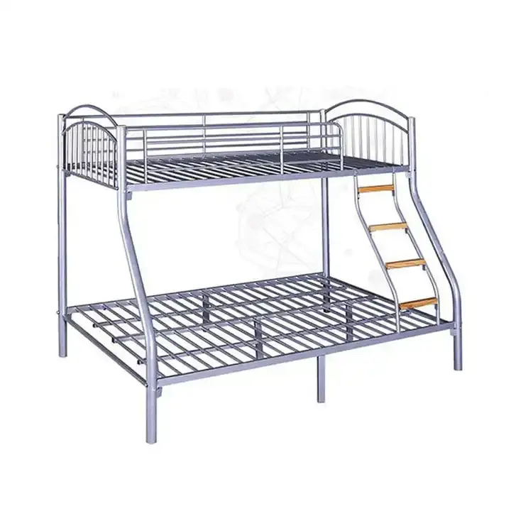 Hot sale loft beds double size castle stainless steel metal study modern children bunk iron frame bed