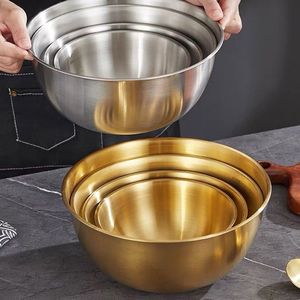 Lot <span class=keywords><strong>de</strong></span> bols mélangeurs <span class=keywords><strong>de</strong></span> cuisine en acier inoxydable, empilables, accessoires <span class=keywords><strong>de</strong></span> pâtisserie, bols <span class=keywords><strong>de</strong></span> rangement dorés avec échelle <span class=keywords><strong>de</strong></span> mesure - Vente en gros usine - Product Image 3