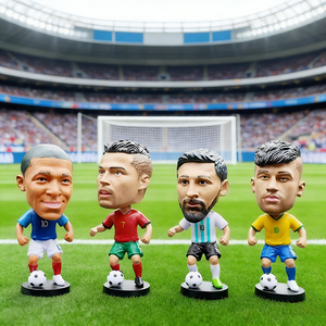 Anpassbare Sport-3D-Großhandelsfiguren: Berühmte Basketball- und Fußball-Bobbleheads, handgefertigte Kunstharzfiguren für die Autodekoration - Product Image 3