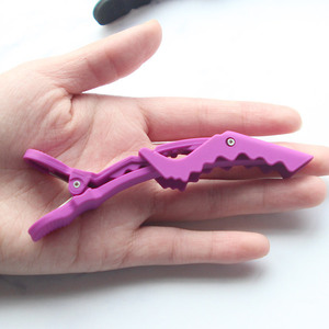 Salon <span class=keywords><strong>hair</strong></span> <span class=keywords><strong>clip</strong></span> mini professionale per parrucchiere gator <span class=keywords><strong>clip</strong></span> No-Trace Logo personalizzato ragazze fermagli per capelli - Product Image 3