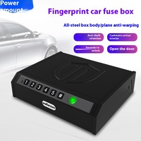 Autos pezi fischer tragbarer versteckter Finger abdruck Passwort Schmuck Aufbewahrung sbox Solid Safe Flip-Up Design Zahlens chloss Stahl Metall