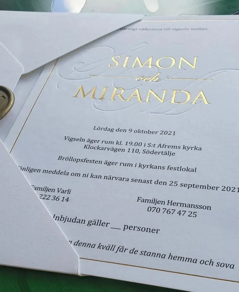 Algodón grueso tamaño A5, prensa para invitaciones de boda, iniciales, invitación de boda blanca con cera de sellado