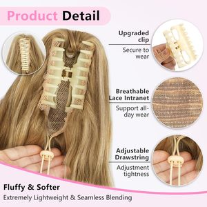 Extensiones <span class=keywords><strong>de</strong></span> Cabello Largas y Onduladas con Clip para Cola <span class=keywords><strong>de</strong></span> Caballo, Extensiones <span class=keywords><strong>de</strong></span> Cabello con Clip para Mujer, Extensiones <span class=keywords><strong>de</strong></span> Cabello con Clip para Cola <span class=keywords><strong>de</strong></span> Caballo con Reflejos - Product Image 3