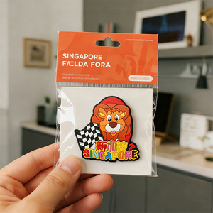 Imanes de PVC para Refrigerador de Singapur, Recuerdos de Ciudades de <span class=keywords><strong>Asia</strong></span> Oriental, Decoración de Goma Suave para Refrigerador, Regalos para Visitantes, Personalizables - Product Image 6