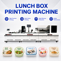 Impresora Industrial para Cajas de Almuerzo, Equipo de Impresión Digital de Inyección de Tinta para Contenedores de Plástico para Alimentos, Solución de Fabricación de Logotipos y Códigos de Barras