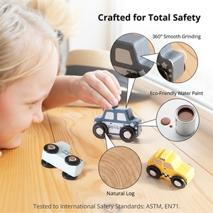 <span class=keywords><strong>Puzzle</strong></span> in Legno Montessori per Bambini, Gioco Educativo 3D per l'Apprendimento delle Forme di Auto - Product Image 3