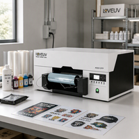 Imprimante UV DTF à tête unique I3200HD A3 pour transfert d'autocollants, film AB, gobelets en plastique, machine d'impression 30 cm pour bouteilles en verre