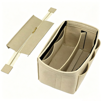 Sac organisateur en feutre, trousse de toilette multi-compartiments avec fermeture éclair pour les voyages et la maison