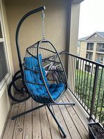 Design de mode jardin mobilier d'extérieur Patio balcon rotin hamac pliant panier à oeufs accrocher balançoire chaise pour chambre avec support