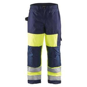 BLAKLADER - 188319973389D104 Pantalones de invierno de alta visibilidad Amarillo/Azul marino-EAN 7330509302552 ROPA DE TRABAJO DE 2017 - Product Image 1
