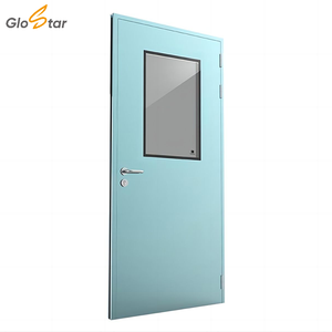 <span class=keywords><strong>Porta</strong></span> Interna Moderna <span class=keywords><strong>a</strong></span> Singolo Battente in Acciaio Inossidabile, Ignifuga e Antibatterica, su Misura per Installazione Ospedaliera - Product Image 2