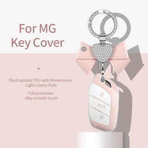 Logo personnalisé, motifs, impression UV double face, design personnalisé basé sur vos images, matériau TPU pour la coque de clé de voiture <span class=keywords><strong>MG</strong></span> 5 avec fermoir - Product Image 1