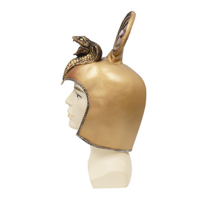 Máscara de Látex de Cleopatra para Cosplay, Media Cara, Accesorio para Fiesta de Halloween, Diseño de Figura Pintada a Color - Product Image 5