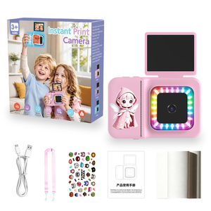 <b>Blue</b> Kids Instant Print Camera One Click Photography <b>LED</b> <b>Light</b> Toy for 3-6 Ai camera - Product Image 6