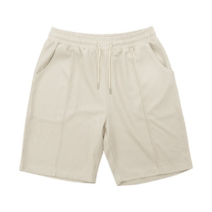 Conjunto de dos piezas de verano estilo americano transfronterizo para hombre: camiseta de manga corta con cuello redondo de punto gofrado de ajuste holgado y pantalones cortos transpirables de talla grande. - Product Image 5