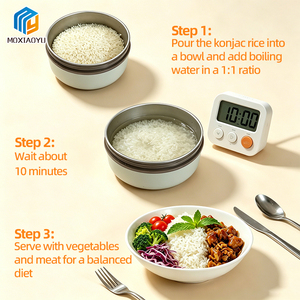 Emballage personnalisé Riz sec de konjac Solutions alimentaires santé faibles en calories Aliments végétaliens Riz sec de konjac - Product Image 6