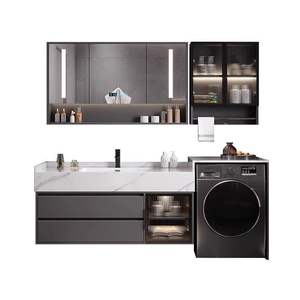 Nuovo Set <span class=keywords><strong>Moderno</strong></span> <span class=keywords><strong>per</strong></span> Hotel: Mobile Bagno Impermeabile con <span class=keywords><strong>Specchio</strong></span> Intelligente, Lavabo e Armadietti da Parete - Product Image 5