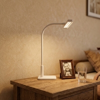 Lampe de table élégante à col de cygne réglable avec éclairage doux, contrôle de la luminosité progressif, pour la lecture et le bureau à domicile