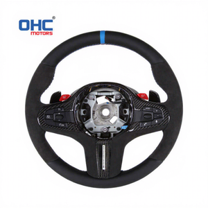 Volante Ohc Motors Serie F, Actualización de Modelo Antiguo a Nuevo para <span class=keywords><strong>BMW</strong></span> Serie <span class=keywords><strong>G</strong></span> M5 <span class=keywords><strong>M8</strong></span>, Volante de Fibra de Carbono y Gamuza - Product Image 1