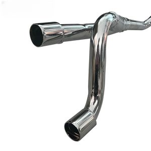 Tubo de Escape Doble para Motocicleta Todoterreno, Apto para Modificación de Accesorios de Tubo de Escape CRF50, Silenciador de Escape Doble para Moto - Product Image 4