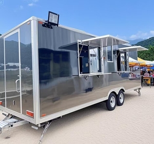 Big Food Pizza Hot Dog Remorques Camion-restaurant entièrement équipé pour la vente aux États-Unis - Product Image 3