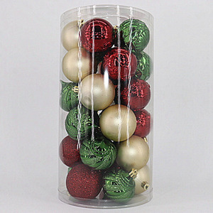 Weihnachts ball 30 Pcs Weihnachten Plastik ball Ornamente bunte 6cm Weihnachts baum Dekoration Ball - Product Image 2