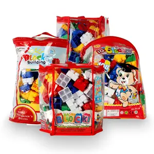 188pcs Kids Toddlers Toys Stacking Classic Blocks Set with Storage Bag for Kids Plastic Brick Building