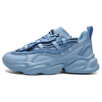 Haute qualité respirant amortissement chaussures de sport pour hommes semelle épaisse grosses baskets plate-forme douce pour l'été marche course