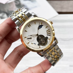 Reloj de Negocios de Lujo de Alta Gama, Original, de Marca de Prestigio, Totalmente Automático, de Acero Inoxidable, Resistente al Agua, con Correa de Cocodrilo, Pateks - Product Image 5