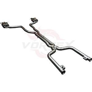 Système d'échappement Catback à soupapes en acier inoxydable Vortex pour Mercedes AMG W205 C63 C63S 4.0T avec sorties d'échappement quadruples chromées - Product Image 5