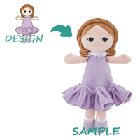 Mini peluche personnalisée super douce avec pochette