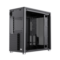GAMEMAX MeshBox PRO BK - Caja de PC para Juegos ATX de Torre Completa con Ventilador de 12 cm y Panel Frontal de Malla de Acero para Fuente de Alimentación ATX
