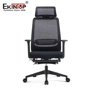 เก้าอี้เกมมิ่ง Ekintop สีดำ ปรับเอนได้ ออกแบบตามหลักสรีรศาสตร์ หมุนได้ พร้อมล้อเลื่อน สำหรับใช้งานที่บ้าน ห้องทำงาน เหมาะสำหรับนั่งทำงานหรือนั่งเรียนเป็นเวลานาน - Product Image 3