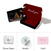 Boîtes d'expédition personnalisées de haute qualité pour cadeaux de Noël avec logo OEM