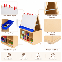 Chevalet d'art Montessori pour tout-petits, centre d'apprentissage éducatif, jeu créatif, équipement en bois pour la maternelle, la garderie et la crèche