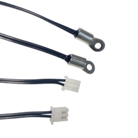 Dengan Konektor Putih XH-2P M3 Stud Mount Ring Lug NTC Thermistor Surface Temperature Probe 10K 3950 400mm