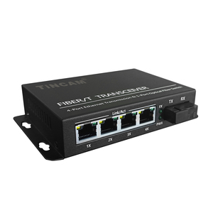 Tincam SC SM Sợi Quang Duy Nhất Mô-đun Gigabit PoE Chuyển Đổi 1 * SC + 4 * RJ45 Ethernet Cổng 10/100/1000M 65W Điện Phương Tiện Truyền Thông Chuyển Đổi - Product Image 3