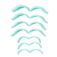 Molde estándar LU Lift para lifting de pestañas con queratina (7 pares), almohadillas de silicona para pestañas superiores e inferiores, herramienta de corte de bordes