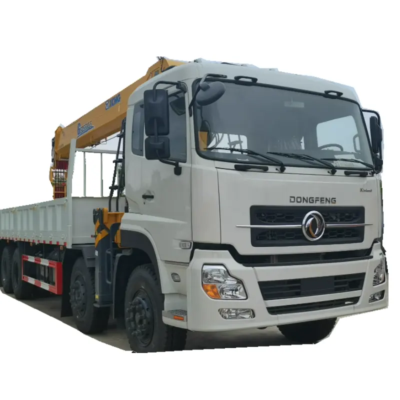 Dongfeng 380hp 16 Ton Vrachtwagen Met Kraan Hydraulische Kraan Truck Hijskranen Te Koop