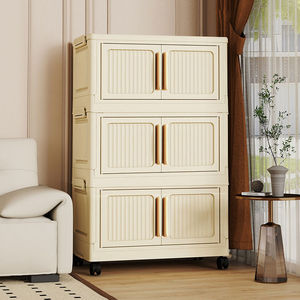 Étagère de <span class=keywords><strong>rangement</strong></span> pliable moderne sans installation pour salon, armoire de <span class=keywords><strong>rangement</strong></span> pour jouets et collations pour bébé, pour chambre à coucher - Product Image 2