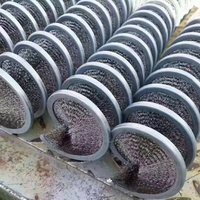 Nettoyeur de corde d'acier en laiton à bon prix Brosse de polissage de chaîne métallique en spirale vers l'intérieur