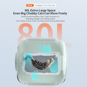 Caja de arena automática para gatos con Wifi personalizada, por aplicación control inteligente, cajas de arena autolimpiables, caja de arena para gatos, inodoro electrónico para mascotas, suministros para gatos - Product Image 5