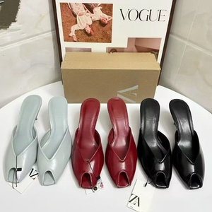 Sandalias <span class=keywords><strong>de</strong></span> tacón alto con diseño <span class=keywords><strong>de</strong></span> boca <span class=keywords><strong>de</strong></span> pez para mujer ZA, estilo sexy y a la moda, ideales para el trabajo al aire libre. - Product Image 1