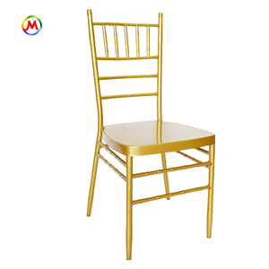 Sillas Chiavari blancas modernas de acero metálico de alta calidad apilables económicas para banquetes hoteles comedores bodas fiestas - Product Image 4